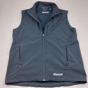 Marmot Black Softshell Vest, Black, Men's Size‎ L